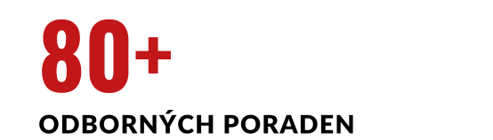 Více jak 80 odborných poraden Více jak 80 odborných poraden